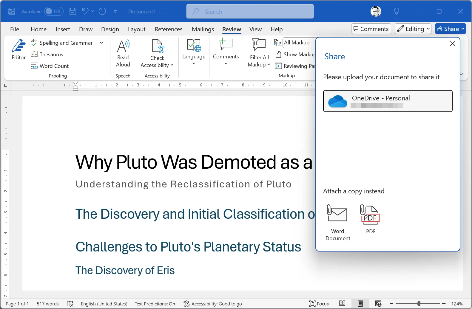 Giao diện Microsoft Word hiển thị tính năng Chia sẻ và Cộng tác trong thời gian thực, cho phép người dùng mời người khác cùng chỉnh sửa tài liệu và xem các thay đổi trực tiếp.