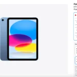 Giao diện mua iPad trên trang web Apple, hiển thị các tùy chọn bảo hiểm AppleCare+ trả trước và thuê bao tháng