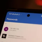 Giao diện mục quản lý mật khẩu trong ứng dụng Microsoft Authenticator