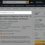 Giao diện quản lý lịch sử đơn hàng trên Amazon