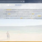 Giao diện tìm kiếm cơ bản trong Gmail với kết quả từ khóa 'thiết kế nội thất'