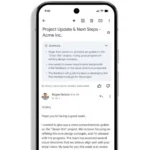 Giao diện tính năng Gemini tóm tắt email tự động trên ứng dụng Gmail di động