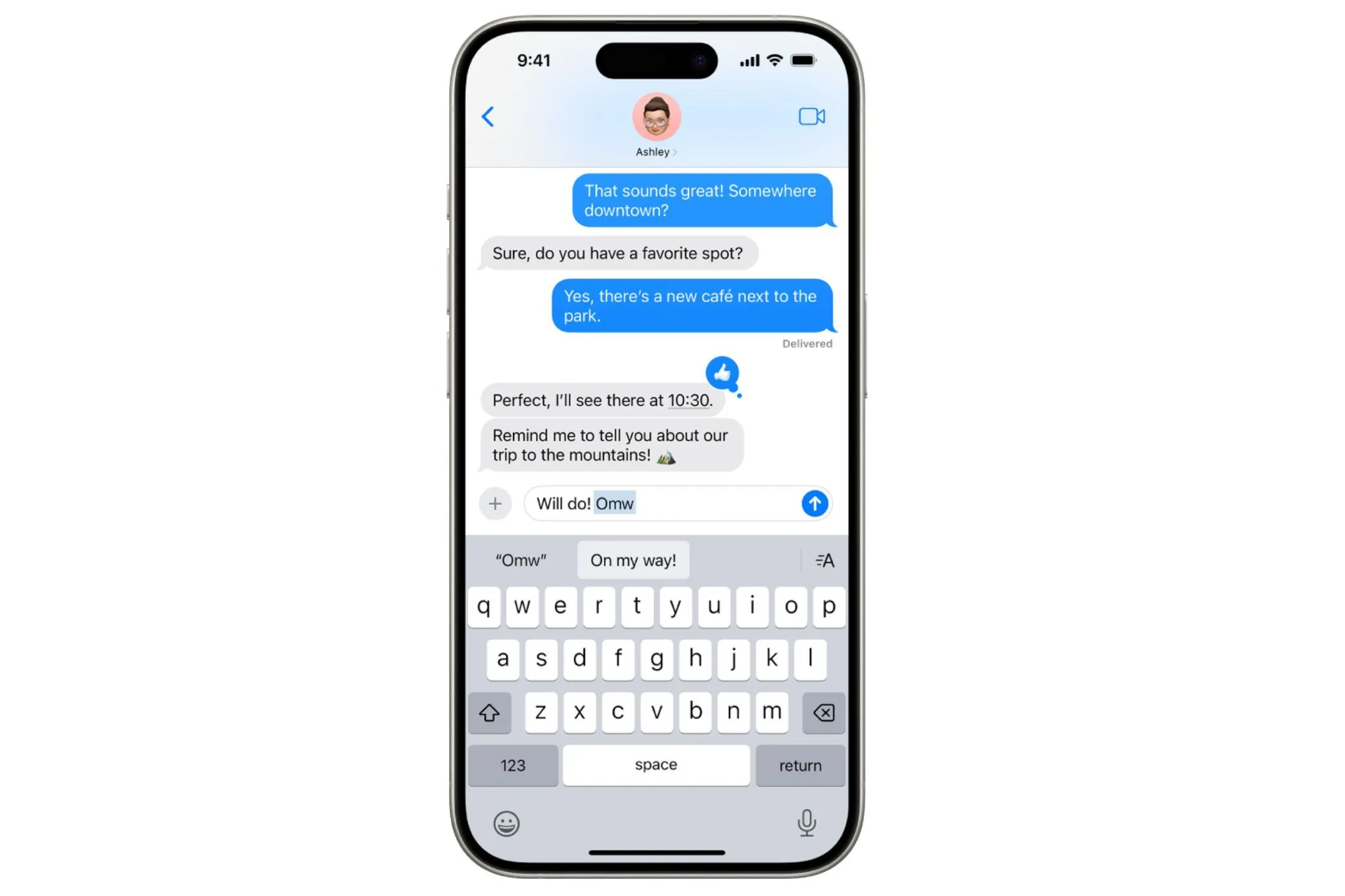 Giao diện tính năng Thay thế Văn bản chính thức của Apple trên iPhone