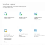 Giao diện tổng quan các tính năng bảo mật của Windows Security trên Windows 11