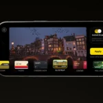 Giao diện tùy chọn các bộ lọc màu Instant Grade để tạo video điện ảnh trong ứng dụng Kino trên iPhone.