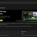 Giao diện ứng dụng Nvidia hiển thị phiên bản driver mới nhất 576.02 sẵn sàng để tải về, giúp tối ưu hiệu suất gaming và sửa lỗi cho card đồ họa RTX.