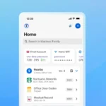 Giao diện ứng dụng quản lý mật khẩu 1Password hiển thị các mục mật khẩu được tổ chức rõ ràng