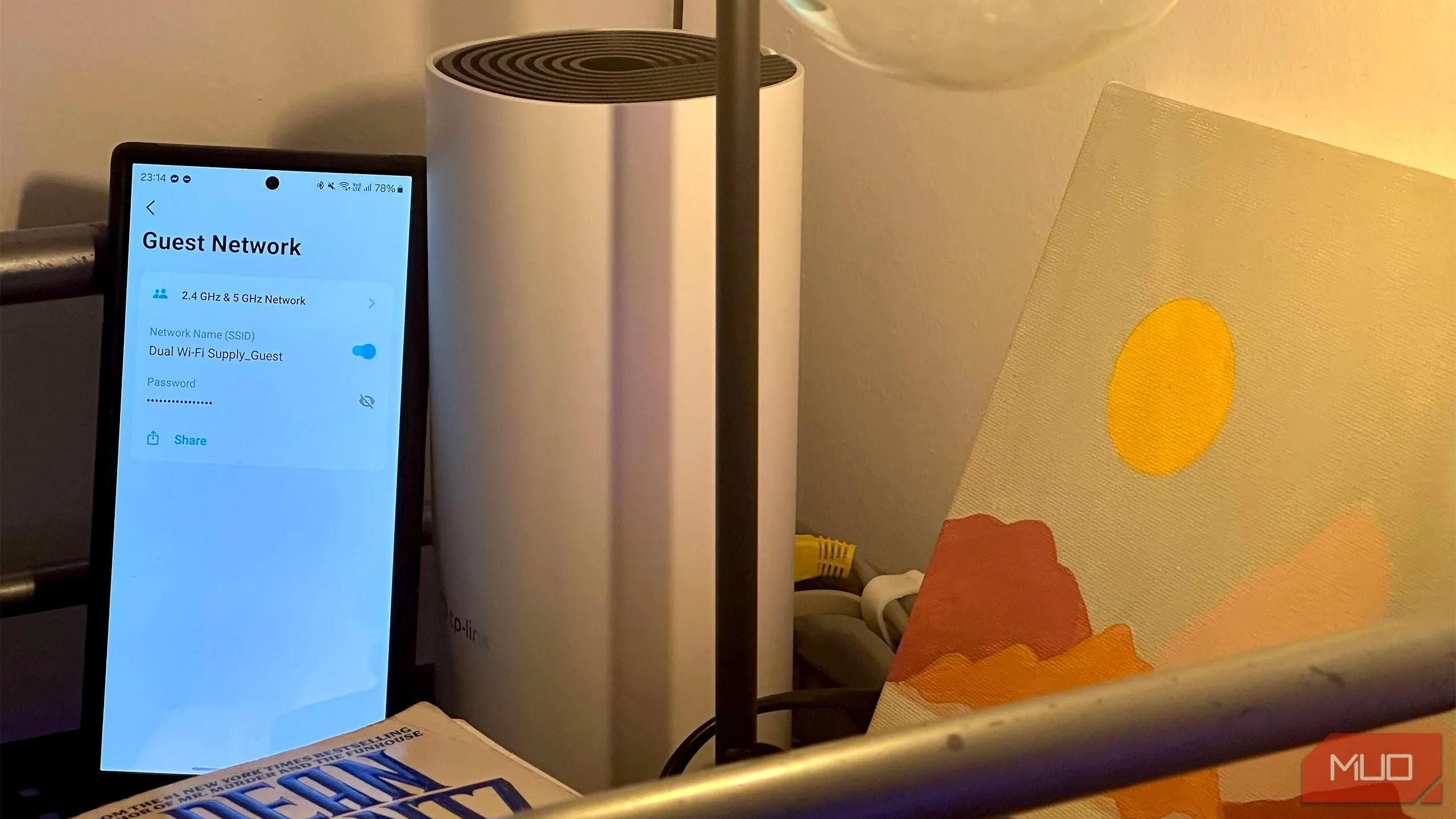 Giao diện ứng dụng TP-Link Deco hiển thị cài đặt Mạng khách Wi-Fi