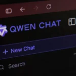 Giao diện website Qwen Chat AI model