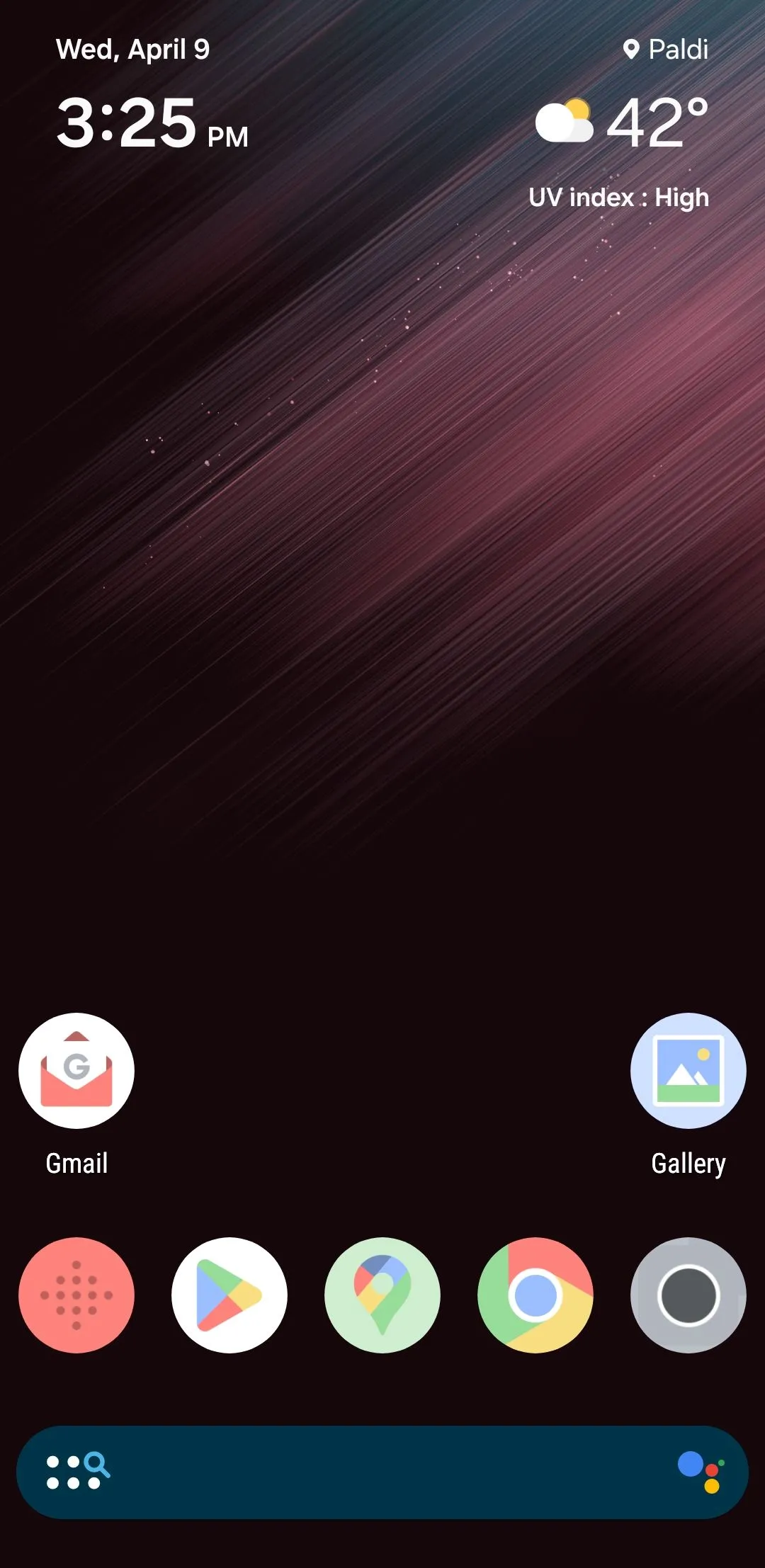 Gói biểu tượng Delta trên màn hình chính Android