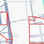 Google Maps hiển thị các loại đường, đường cao tốc, đường sắt và đường hầm ngầm