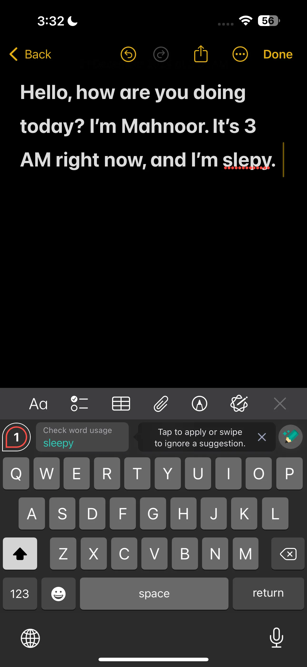 Grammarly hiển thị các đề xuất chính tả