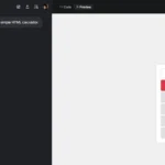 Grok AI hiển thị mã HTML cho máy tính đơn giản trong Grok Studio