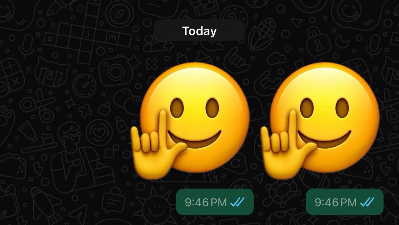 Gửi Genmoji dưới dạng nhãn dán trên WhatsApp
