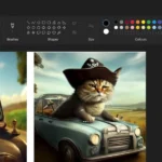 Hình ảnh được tạo bởi AI trong tính năng Cocreator của Paint trên Copilot+ PC