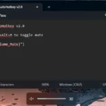 Hình ảnh minh họa script AutoHotkey và biểu tượng tắt tiếng hệ thống, cho thấy cách tự động hóa tác vụ tắt âm thanh giúp tối ưu năng suất Windows.