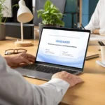 Hình ảnh người dùng tương tác với ứng dụng DeepSeek trên MacBook Pro, minh họa nguy cơ bảo mật dữ liệu