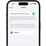 Hộp thoại cấp quyền theo dõi hoạt động ứng dụng trên iOS