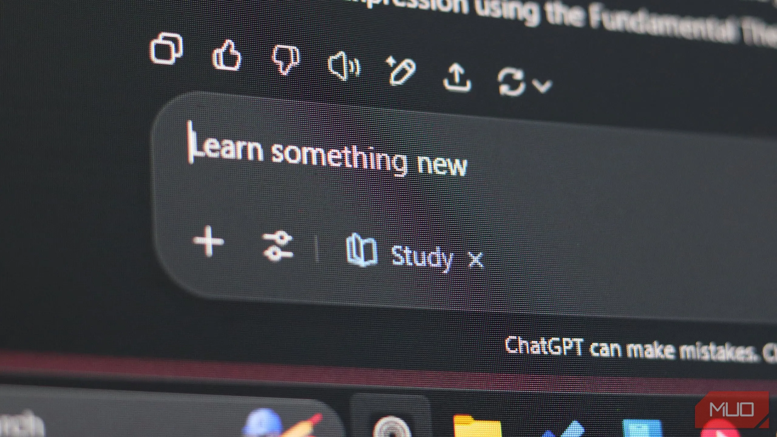 Hộp thoại hiển thị tùy chọn bật/tắt chế độ Study and Learn của ChatGPT, minh họa khả năng linh hoạt của người dùng trong quá trình học tập với AI.