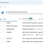 Hộp thư Gmail với nhiều email chưa đọc có thể gây xao nhãng và áp lực
