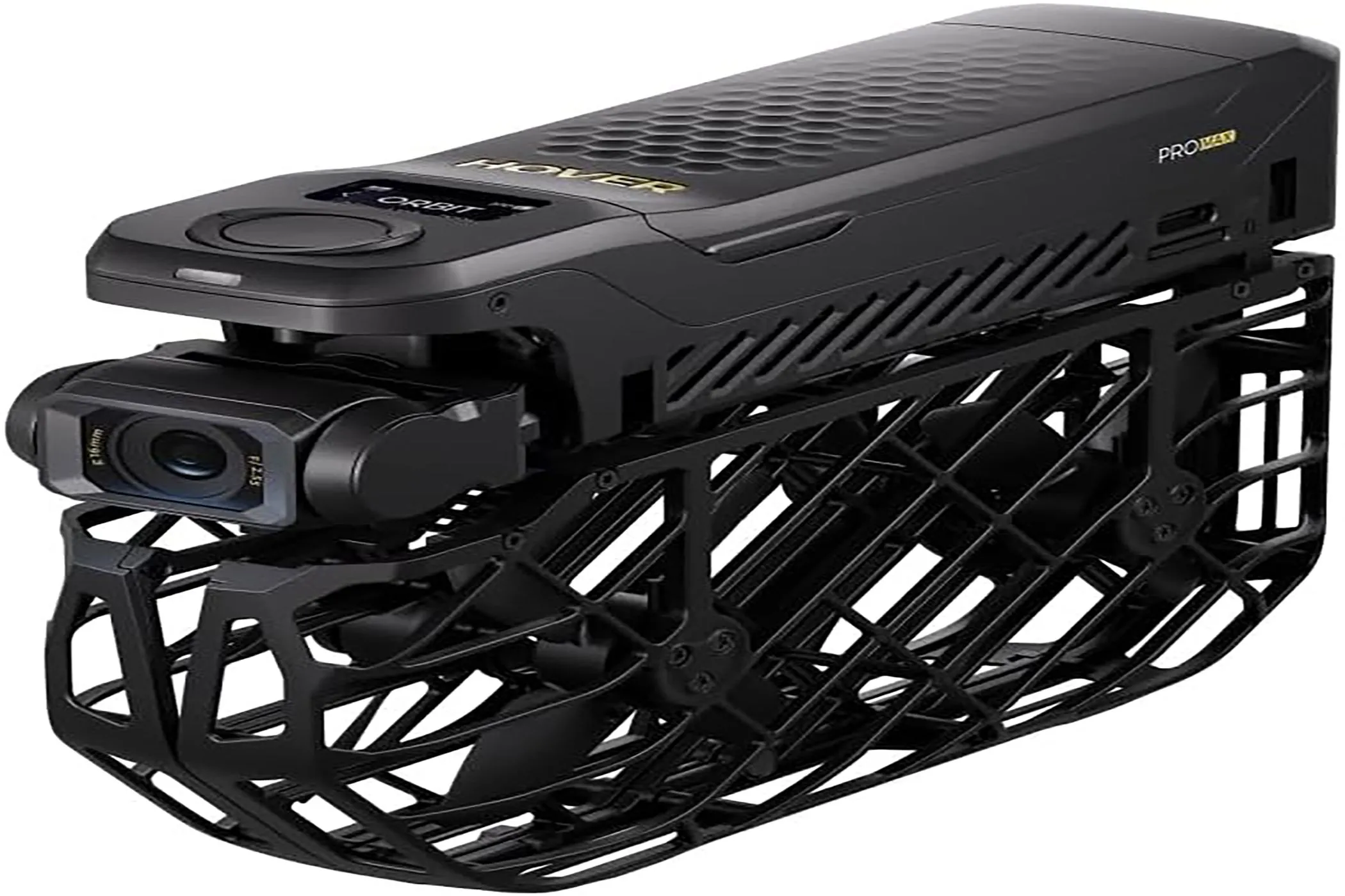 HOVERAir X1 Promax gập gọn trên nền trắng, nổi bật thiết kế di động
