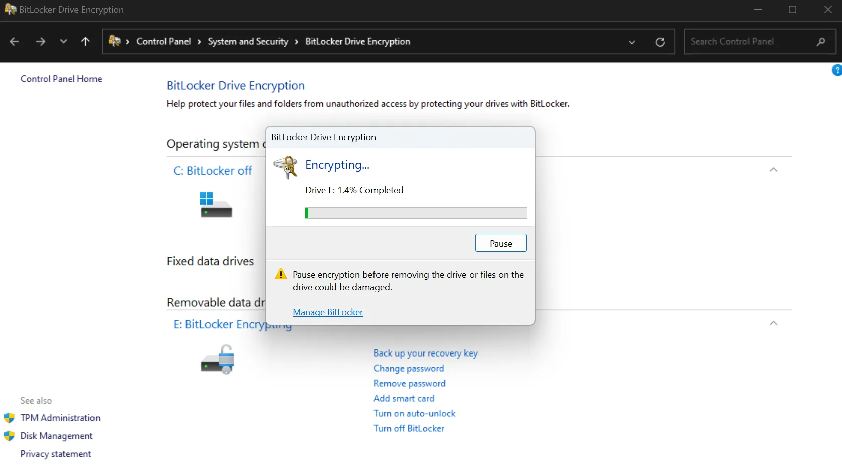 Hướng dẫn mã hóa ổ cứng bằng BitLocker trên Windows