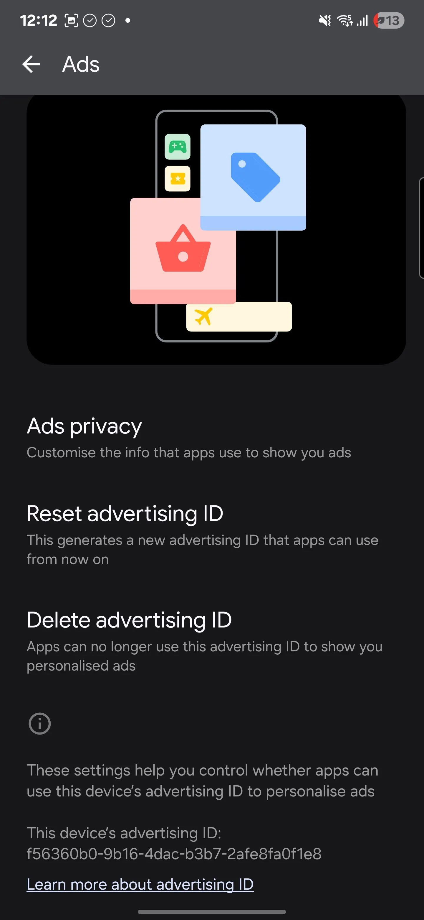 Hướng dẫn xóa "Mã nhận dạng quảng cáo Google" trên Android