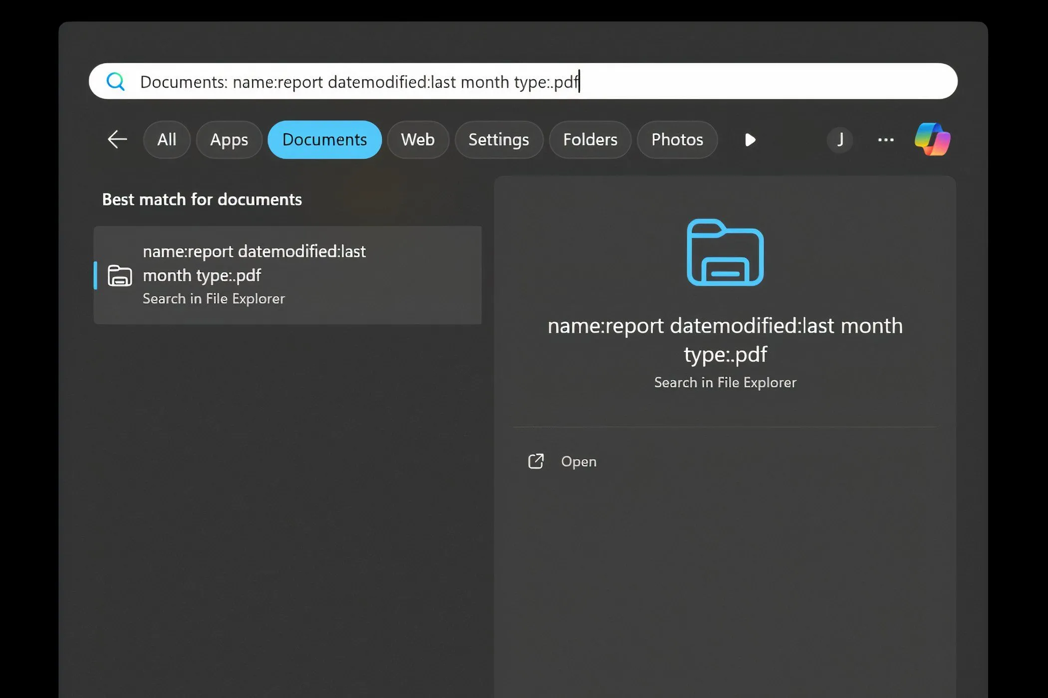 Kết hợp nhiều bộ lọc để tìm kiếm chính xác trong Windows Search