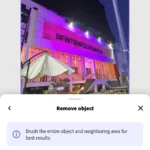 Kết quả xóa vật thể (cột điện) bằng công cụ Remove Object của Adobe Express