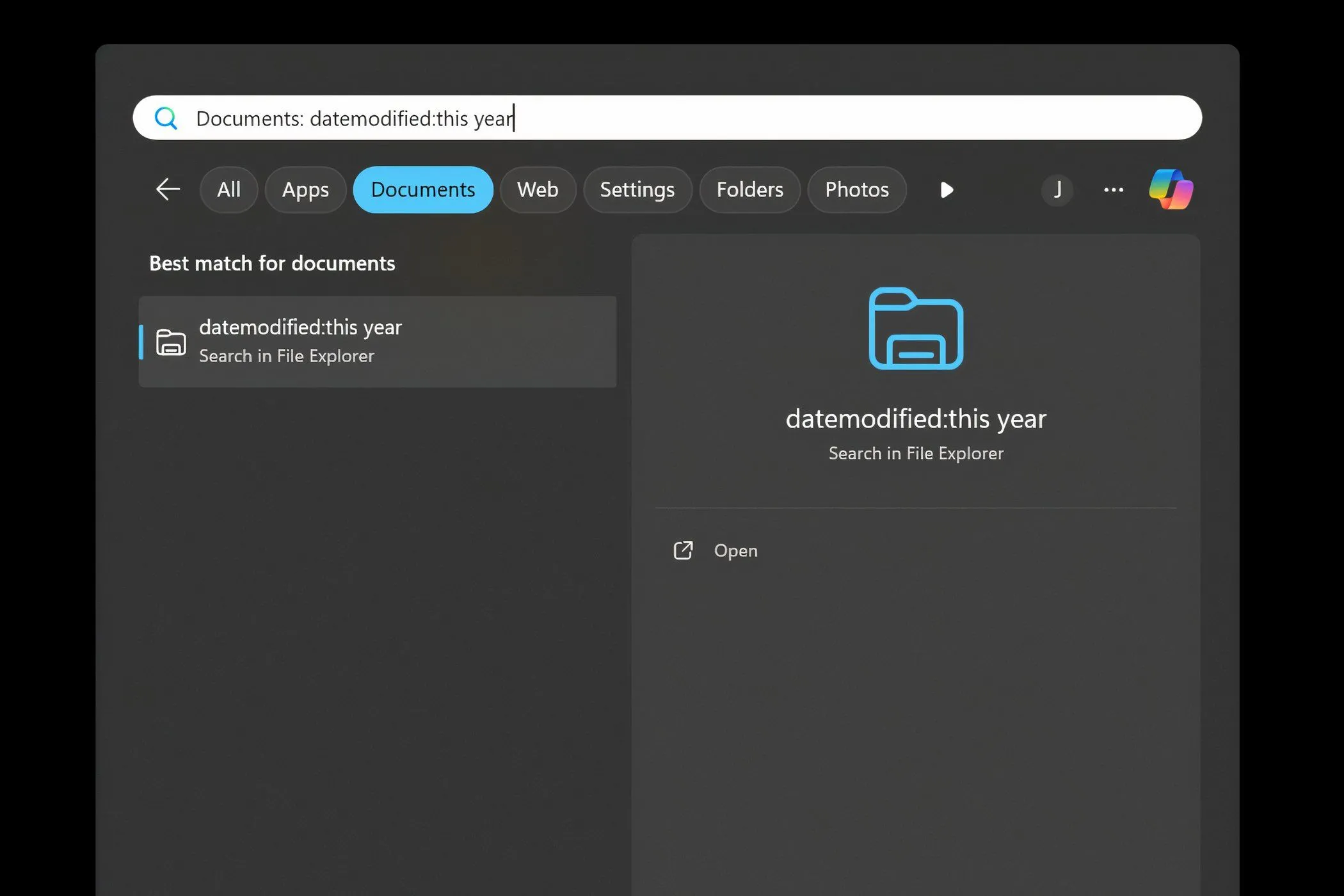 Lọc file theo ngày chỉnh sửa trong File Explorer Windows