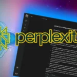 Logo và giao diện ứng dụng Perplexity Assistant, minh họa trợ lý AI thông minh