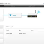Màn hình cài đặt router hiển thị ổ đĩa USB được kết nối làm bộ nhớ mạng.
