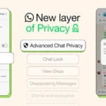 Màn hình cài đặt tính năng quyền riêng tư nâng cao trên WhatsApp