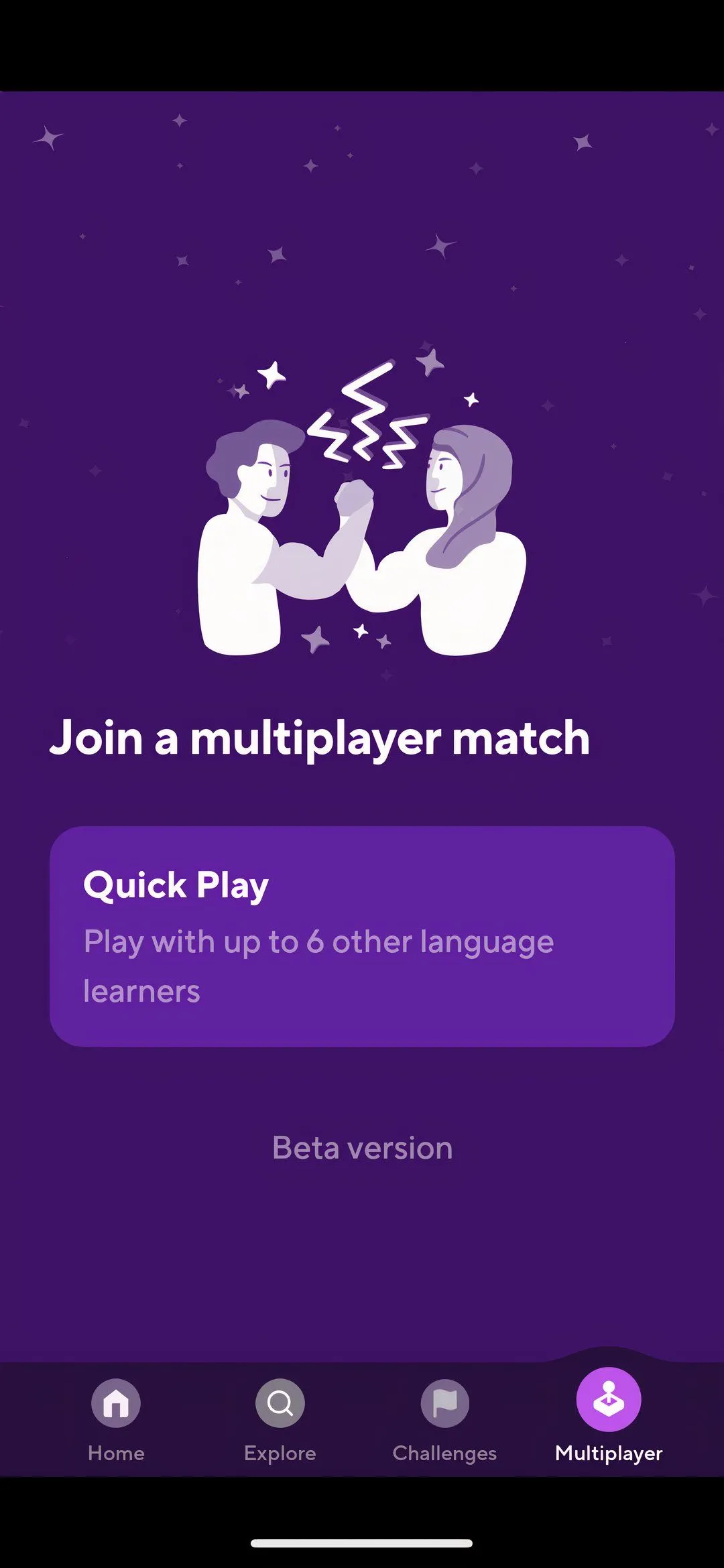 Màn hình chờ tham gia trận đấu multiplayer trong Drops