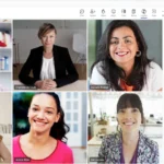 Màn hình cuộc gọi Microsoft Teams hiển thị thanh công cụ Copilot với các tính năng hỗ trợ AI cho cuộc họp