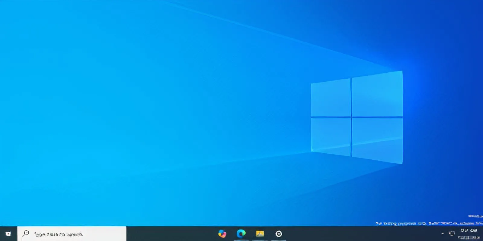 Màn hình desktop Windows 10 với các biểu tượng ứng dụng được căn giữa trên Taskbar bằng phần mềm TaskbarX.