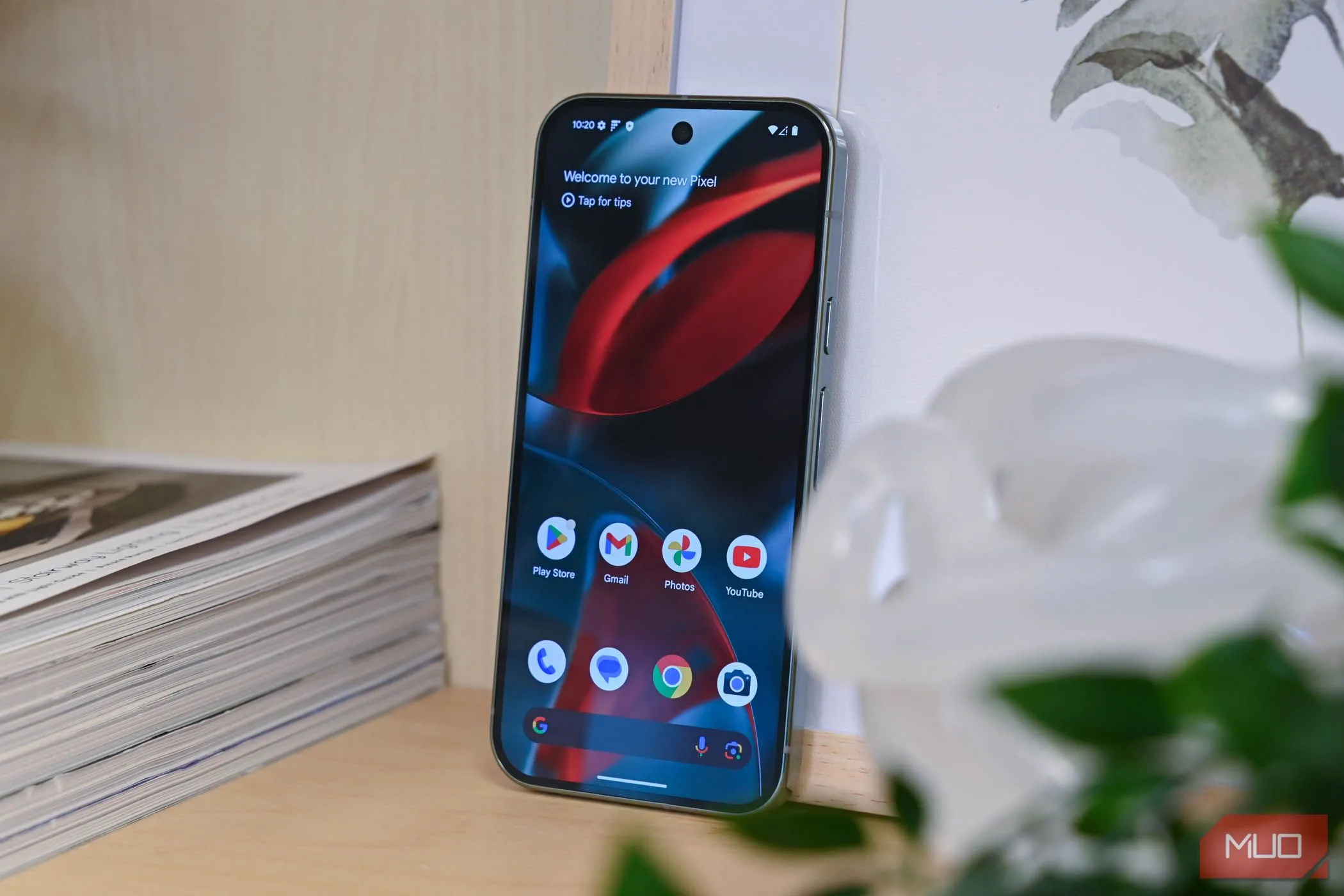 Màn hình điện thoại Android với thông báo bảo mật sau khi tự động khởi động lại
