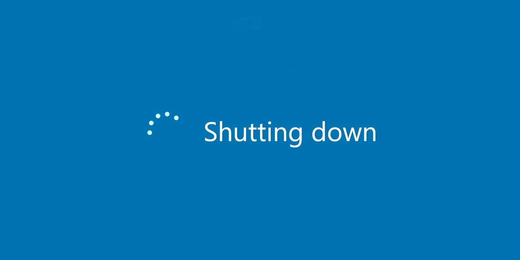 Màn hình shutdown của Windows, minh họa cách tắt máy tính đúng cách để bảo vệ ổ cứng HDD.