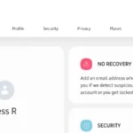 Màn hình trang chủ tài khoản Samsung sau khi đăng nhập, hiển thị giao diện quản lý thông tin và cài đặt cá nhân.