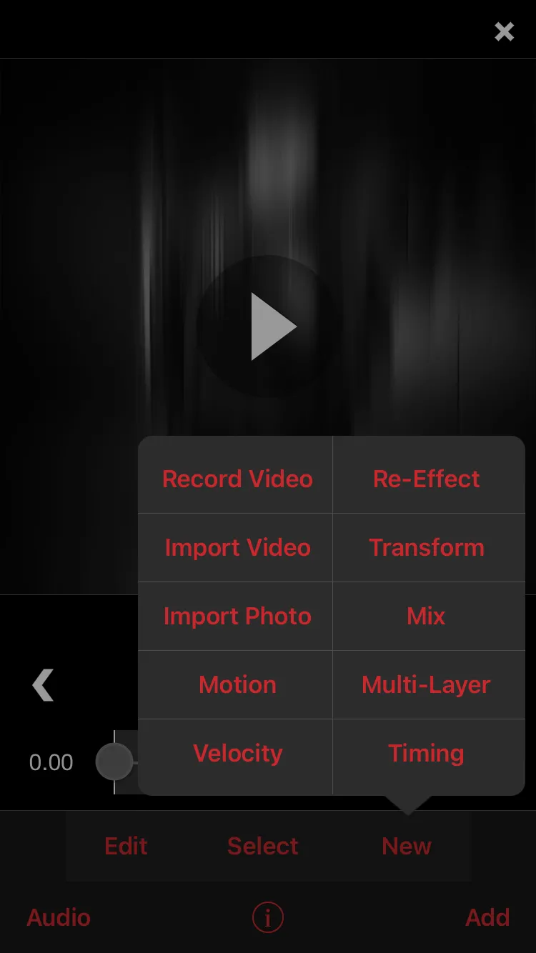 Màn hình ứng dụng Video Star hiển thị các tùy chọn tạo nội dung mới, tập trung vào việc sản xuất video ca nhạc với nhiều hiệu ứng độc đáo.