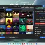Màn hình Windows 11 hiển thị hình nền động tuyệt đẹp được tạo bởi Wallpaper Engine, mang lại trải nghiệm cá nhân hóa độc đáo.
