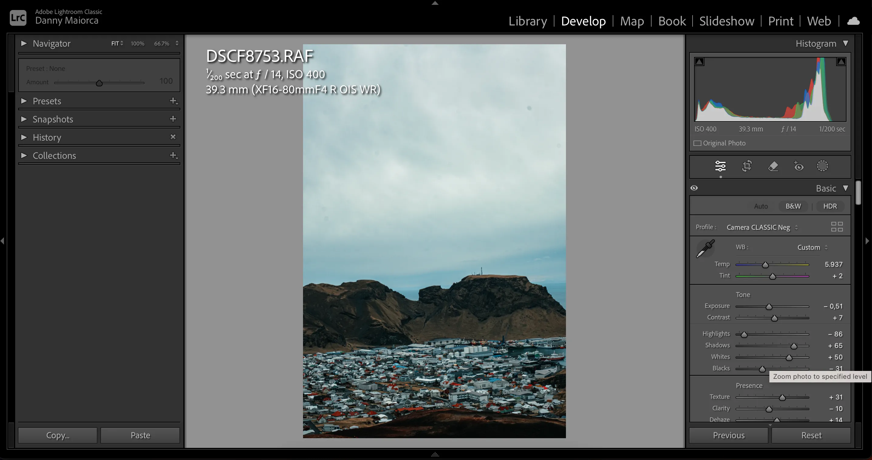 Màu sắc trong ảnh bị tăng cường tự động (Auto Enhance) bởi AI trong Lightroom có thể không tự nhiên
