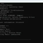 Menu chính của Windows Maintenance Tool với các tùy chọn được đánh số