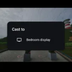 Menu tùy chọn Đúc ảnh (Cast) trong ứng dụng Google Photos