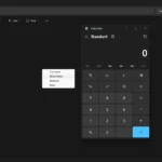 Menu ứng dụng nhanh tùy chỉnh được tạo bằng AutoHotkey, hiển thị các công cụ tiện ích như Máy tính, Sticky Notes và Notepad.