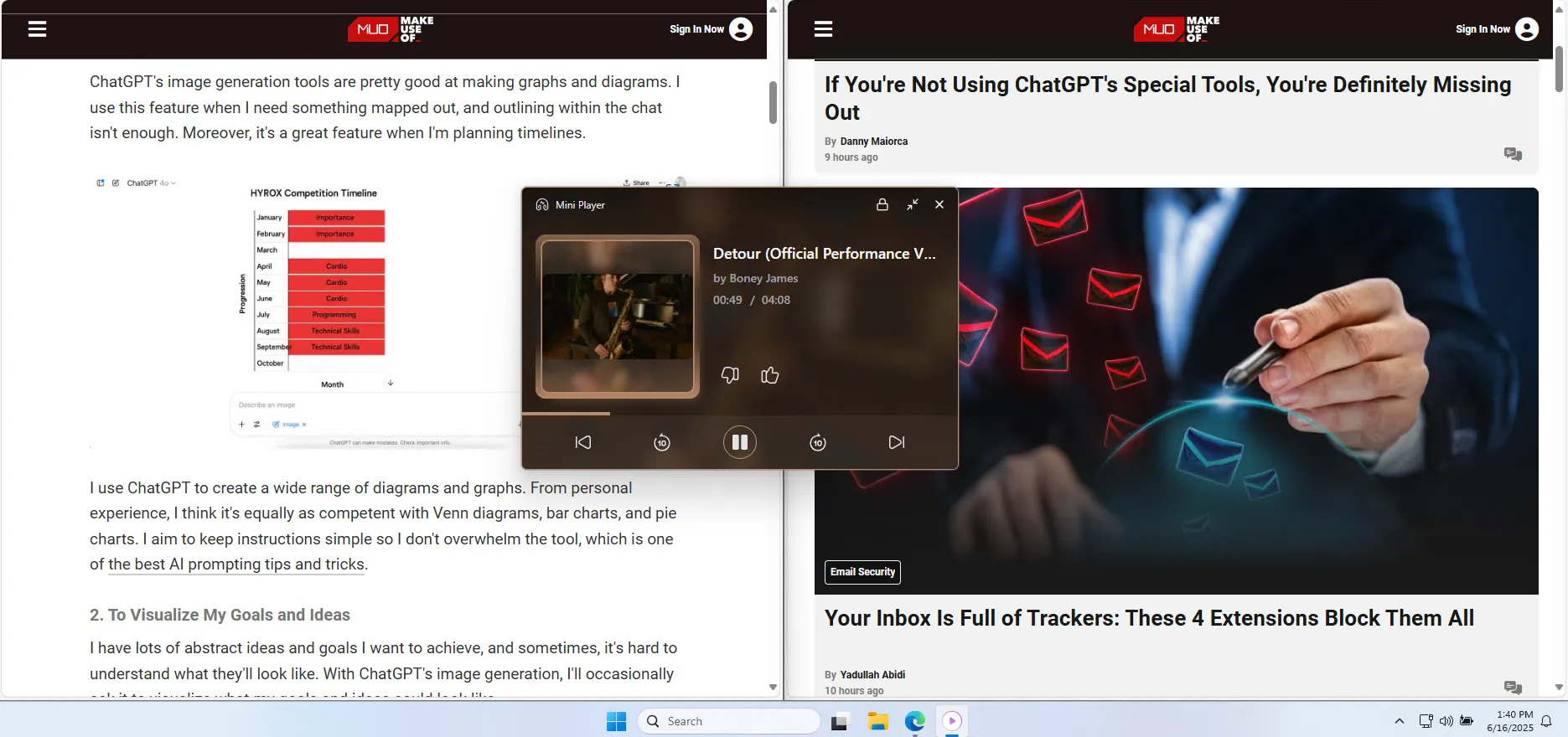 Mini-player của Venipa's YouTube Music Desktop App