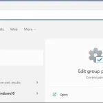 Mở Local Group Policy Editor bằng tìm kiếm Windows 11