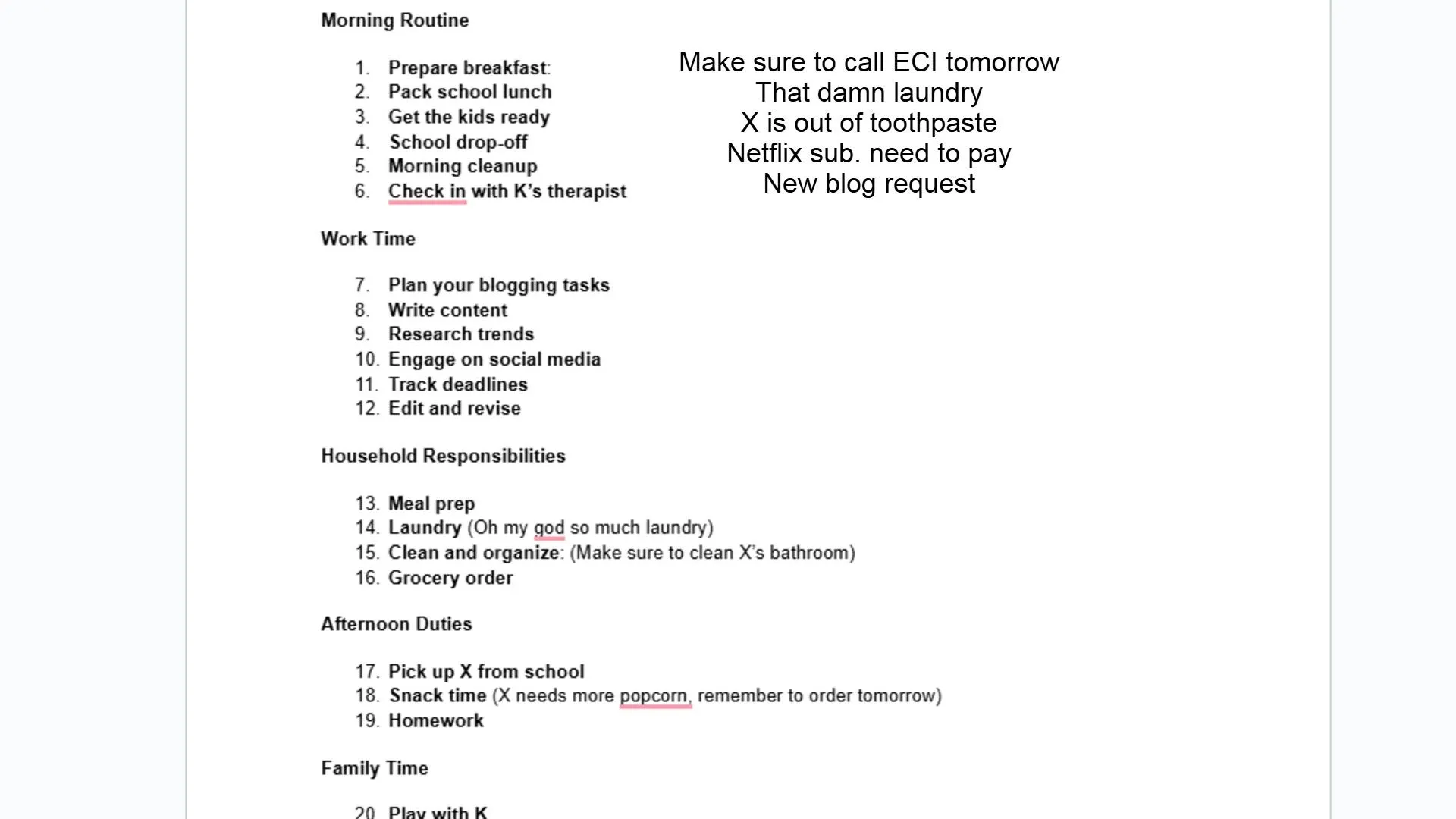Một danh sách việc cần làm (to-do list) cũ kỹ với vô số mục chưa hoàn thành, minh họa sự quá tải và căng thẳng.