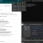 Người dùng đang sử dụng tính năng Snap Layouts trên Windows 11 để sắp xếp nhiều cửa sổ ứng dụng trên màn hình desktop ảo