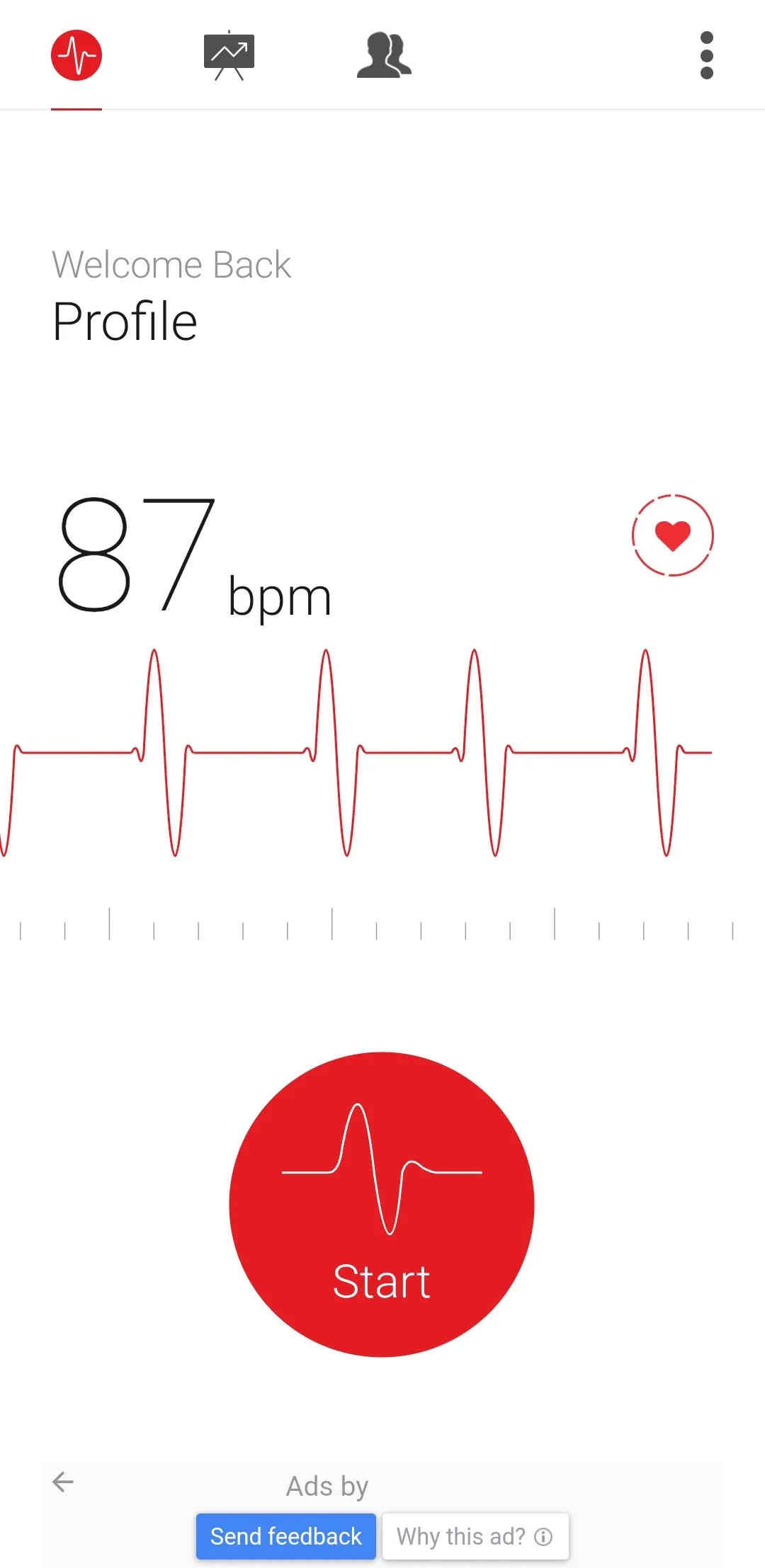 Người dùng đặt ngón tay lên camera sau điện thoại Android để đo nhịp tim bằng ứng dụng Google Fit